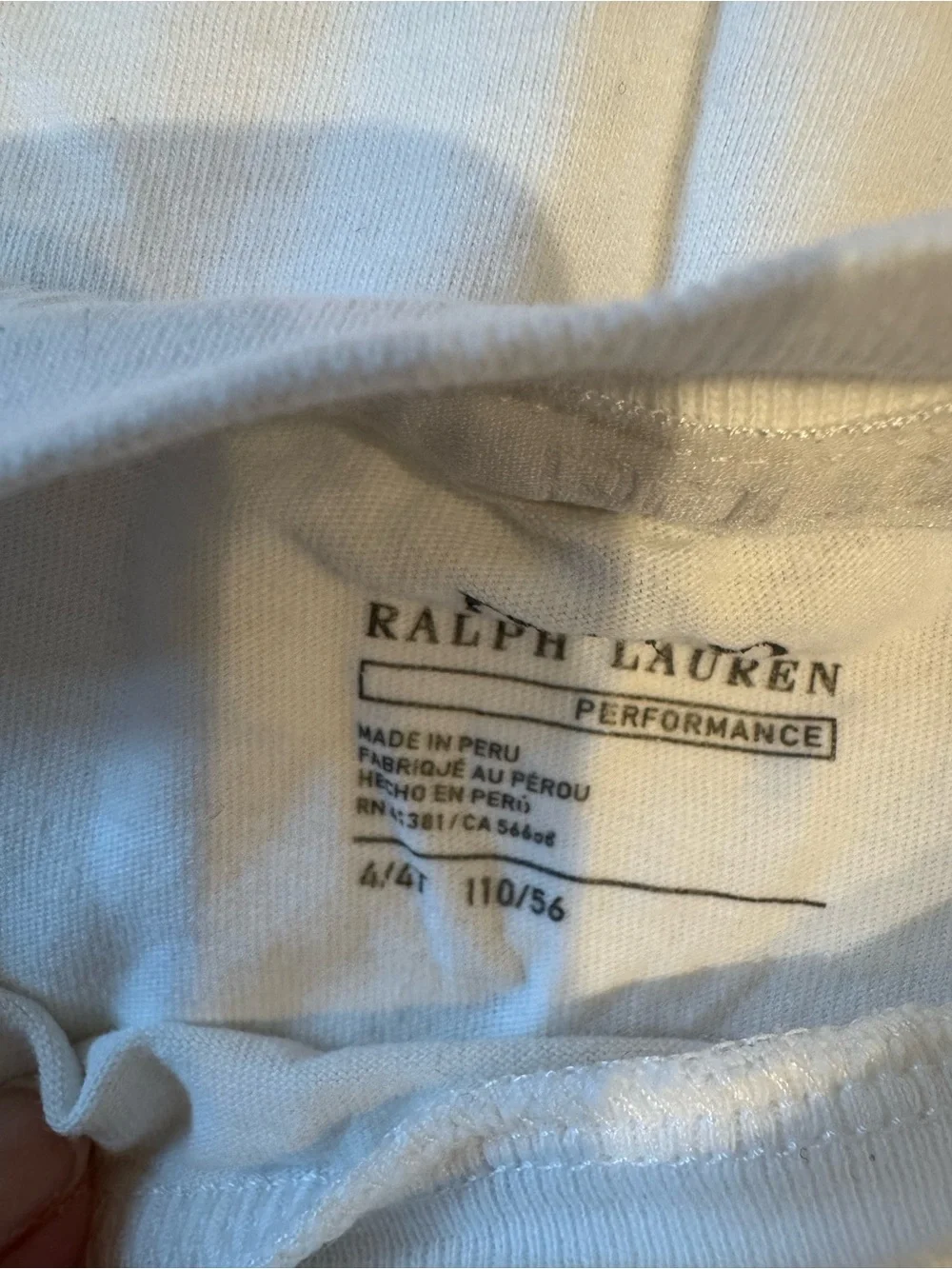Ralph Lauren White Tennis Polo Bear Graphic kids Tee